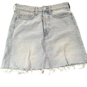 H&M denim mini skirt size L